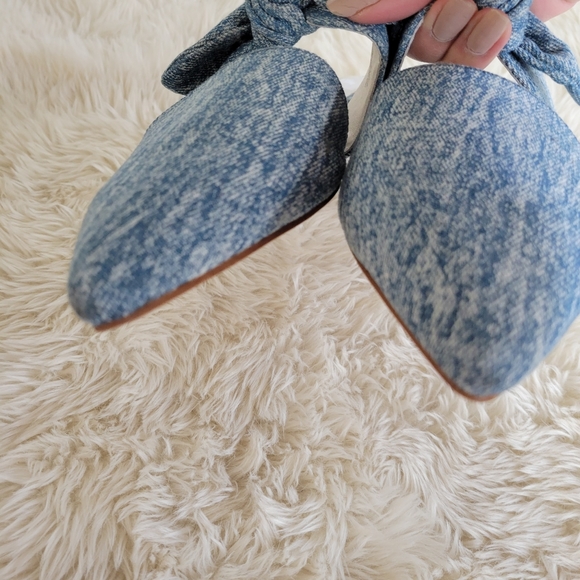 Jeffrey Campbell Textured Blue Mules - Picture 6 of 8